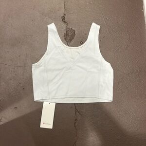 Lululemon ribbed soft stream cropped tank